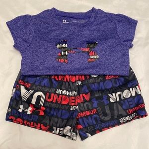 Girls Under Armour short set
